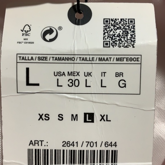 NWT. Zara Pink Draped Blazer Mini Dress Size L. - Picture 8 of 12